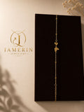 Golden Butterfly and Heart Bracelet