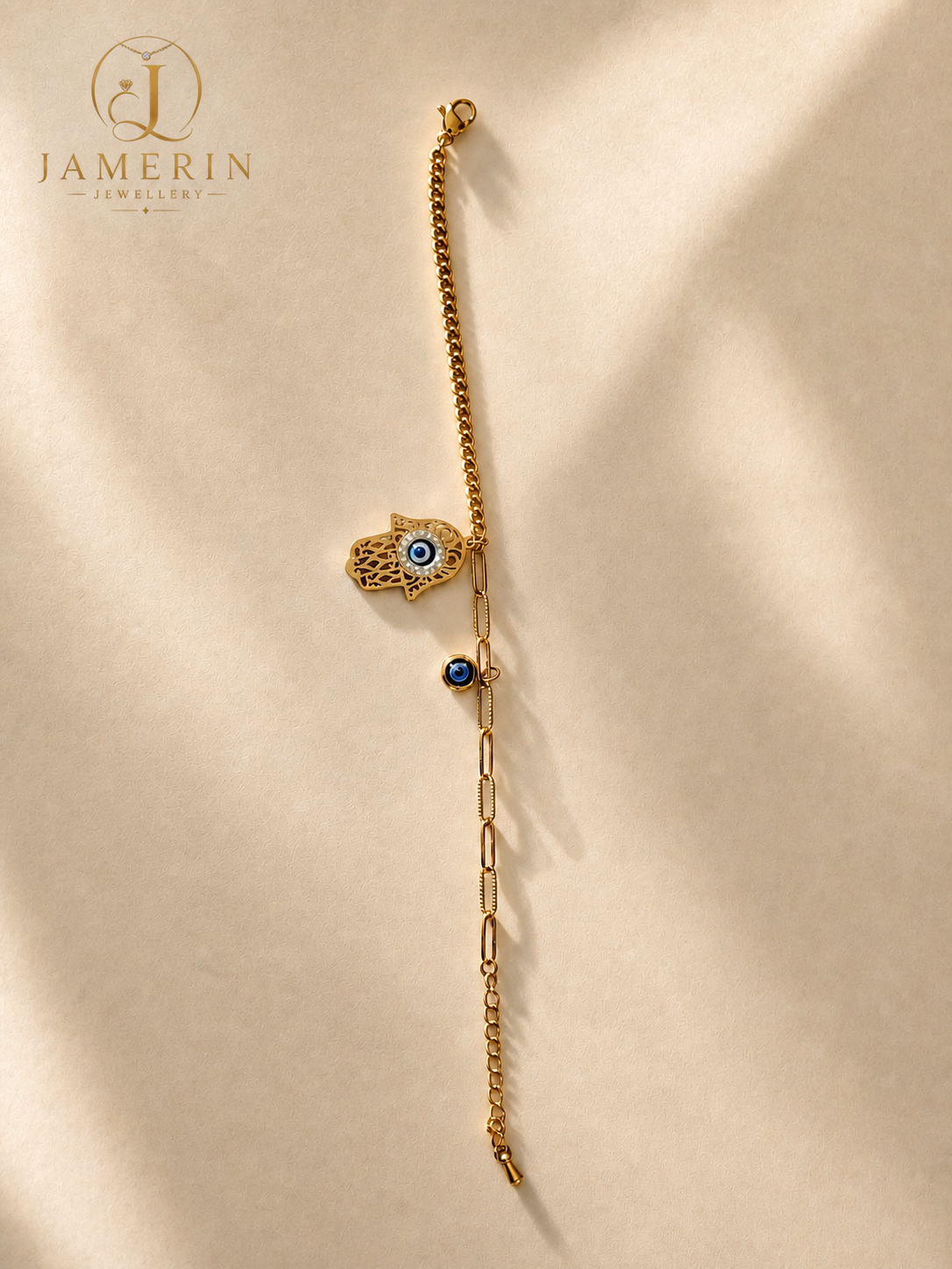 Evil Eye Palm Bracelet
