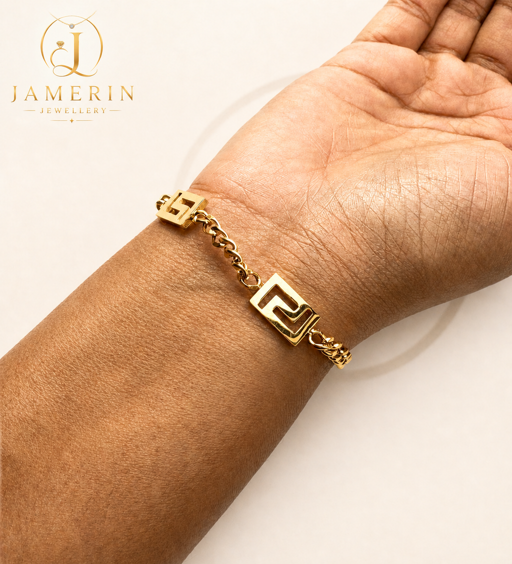 Golden Zig Zag Bracelet