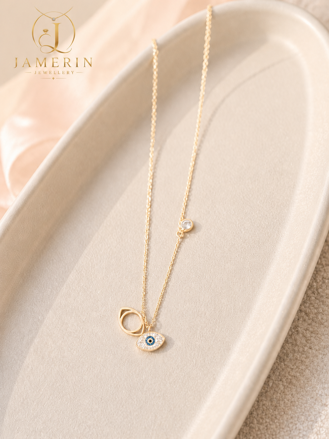 Evil Eye Stacked Necklace