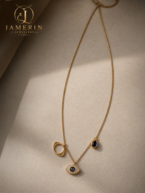 Evil Eye Stacked Necklace (#5)