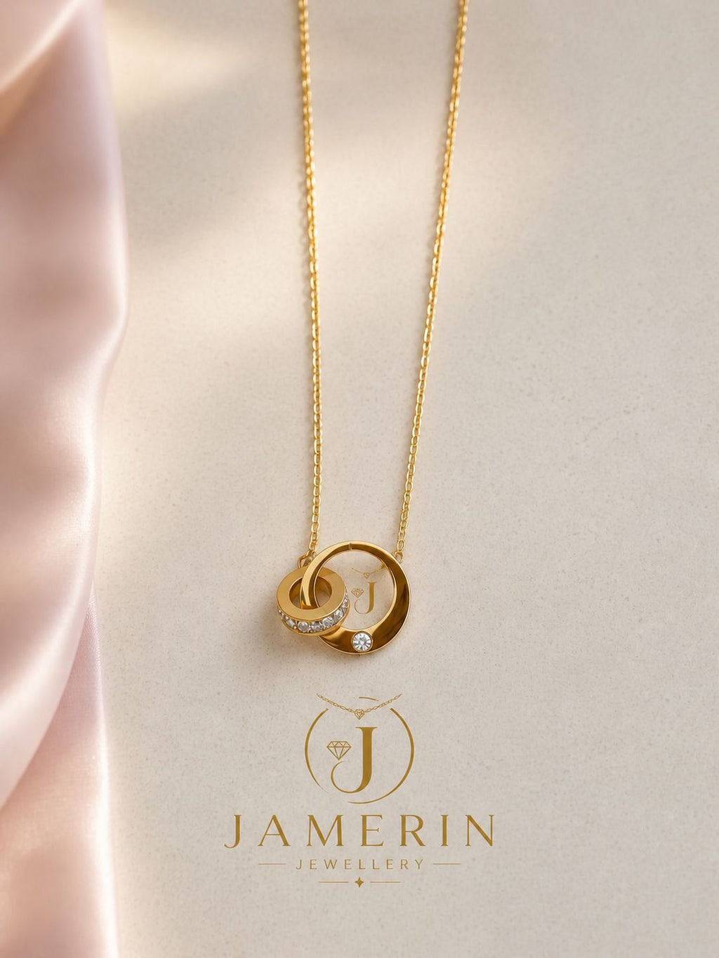 Interlocking Circle Necklace (#7)