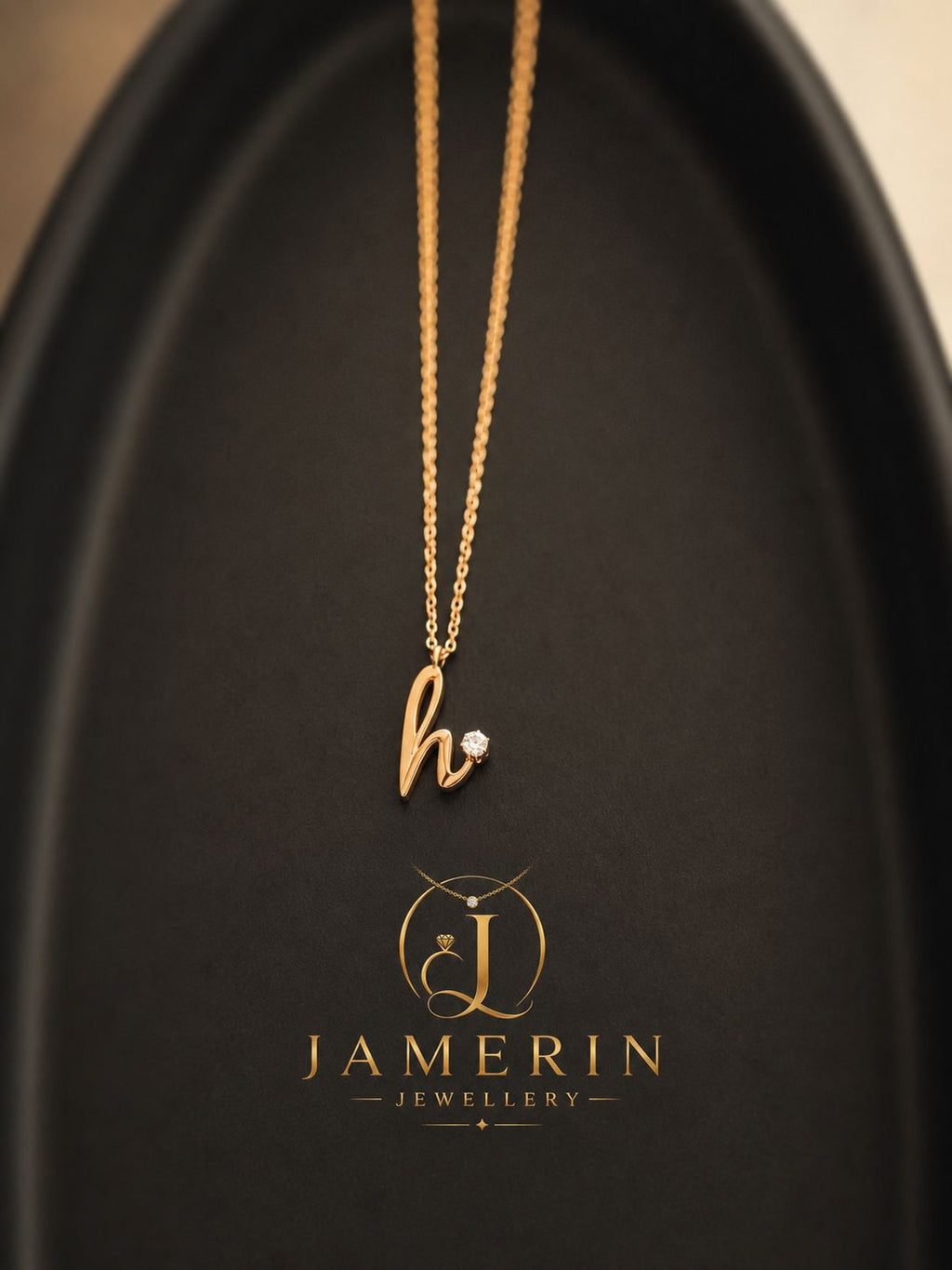 Initial Pendant Necklace (#9)