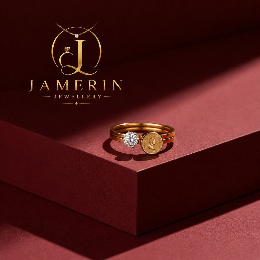 Stacked Double Ring