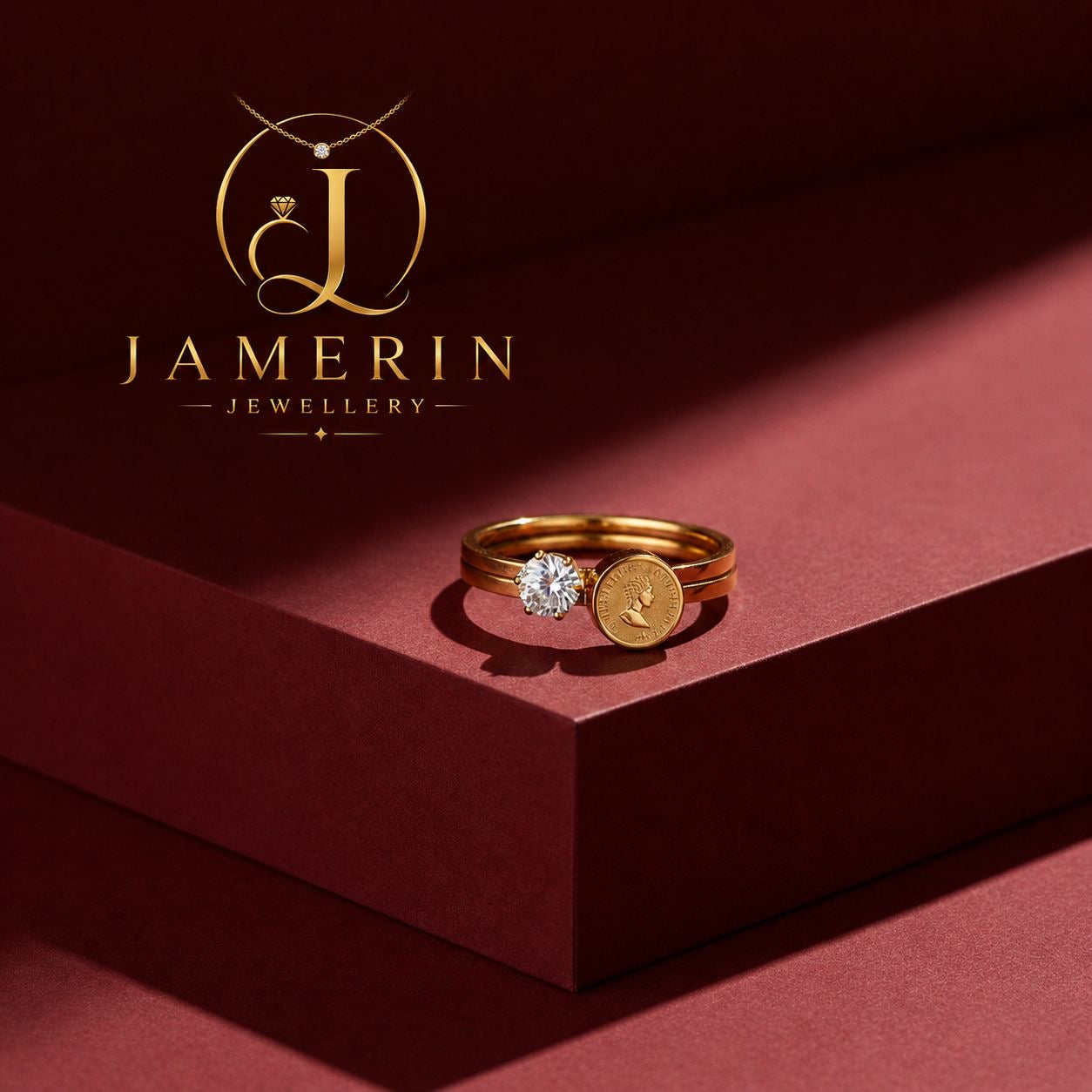 Stacked Double Ring (#2)
