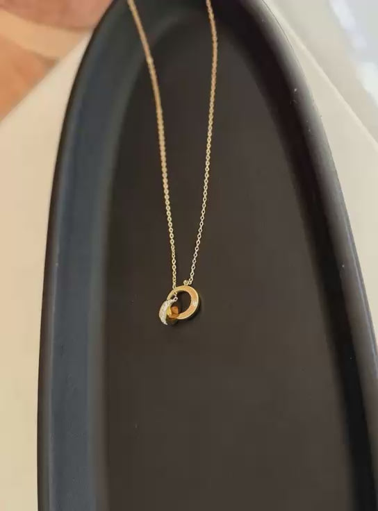 Interlocking Circle Necklace (#7)