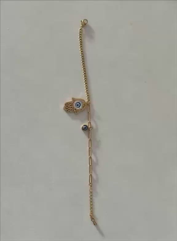 Evil Eye Palm Bracelet