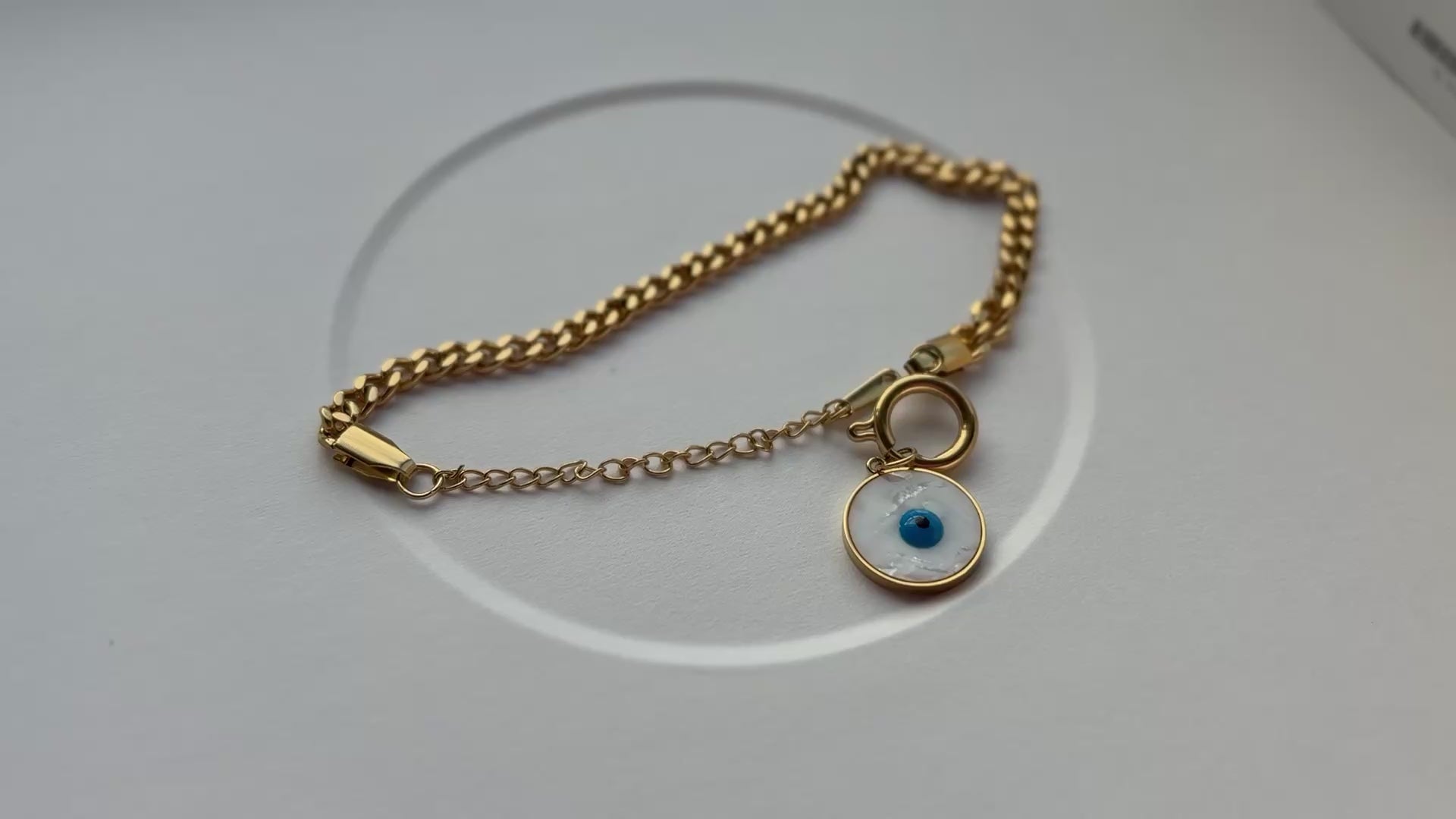 White Evil Eye Bracelet