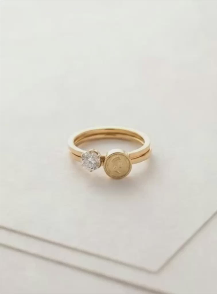 Stacked Double Ring (#2)