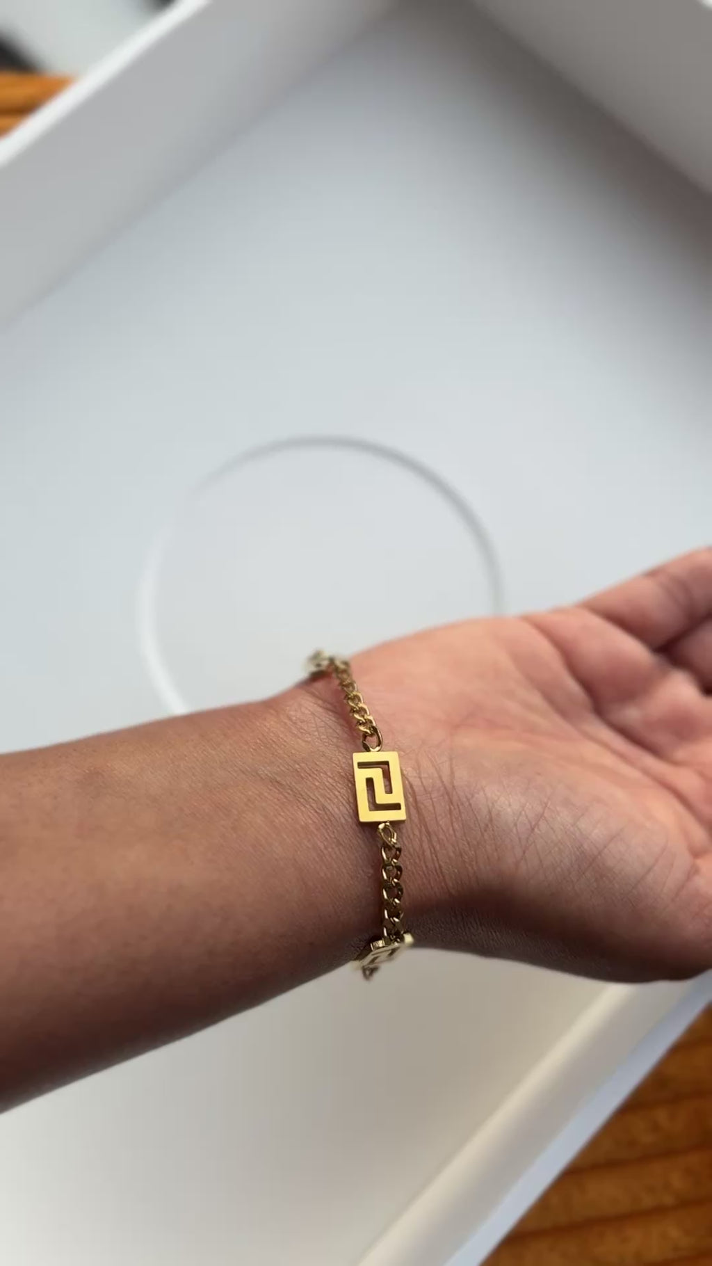 Golden Zig Zag Bracelet